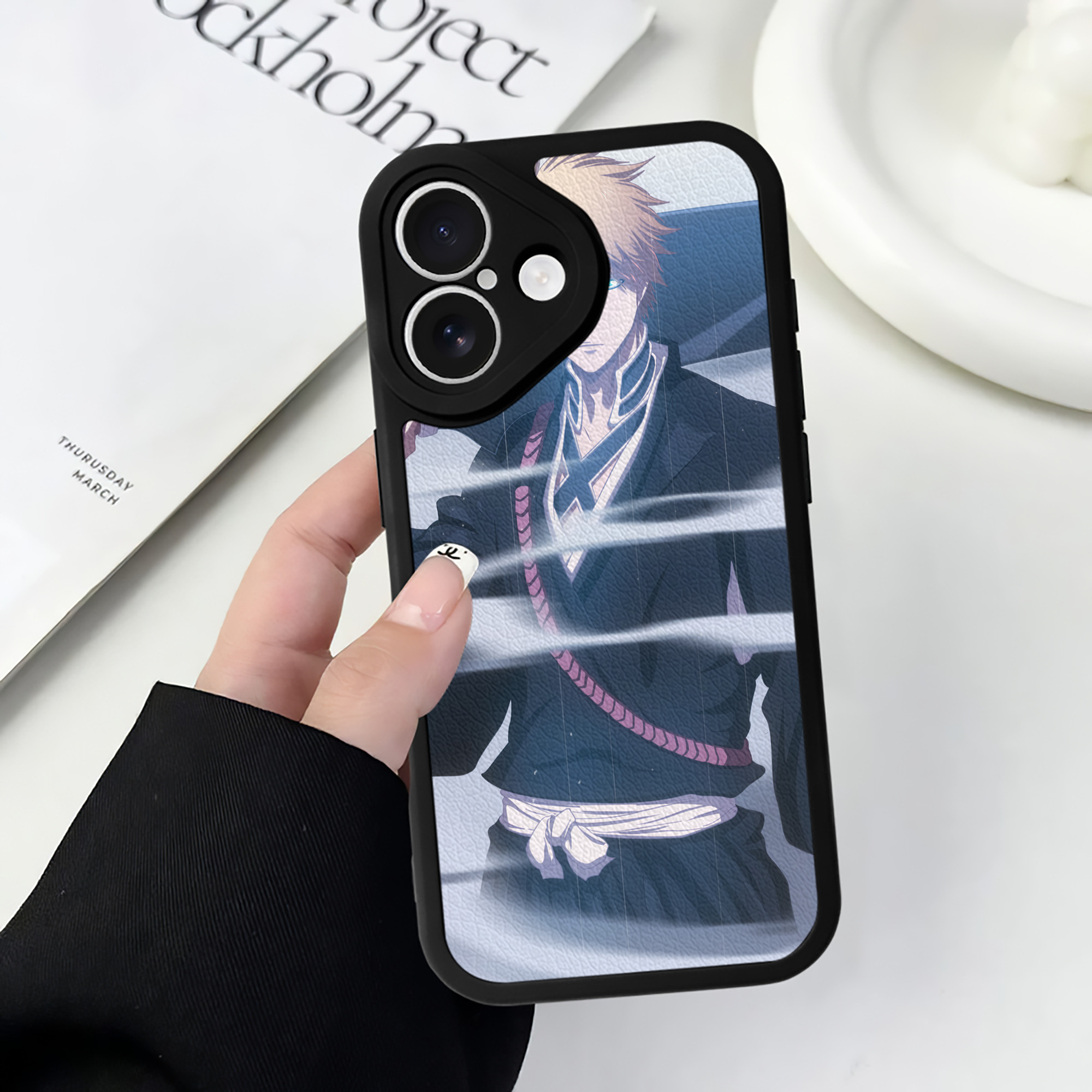 （画像用） ブリーチ BLEACH 【iPhone 16シリーズ対応】シリコンスマホケース（レザー調） 材質：シリコン